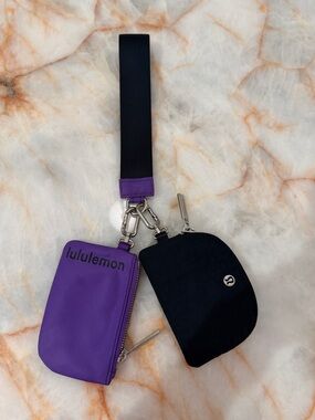lululemon athletica Purple and Black Key & Card Holder Set